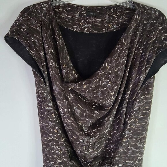 JosephSheath Dress Cap Sleeve Geometric Print Multicolor Womens Size 36 - Picture 4 of 8